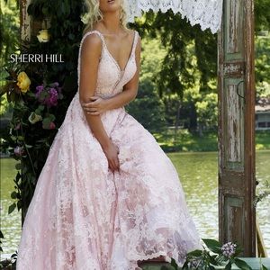 Sherri Hill Prom Dress (11314) light pink